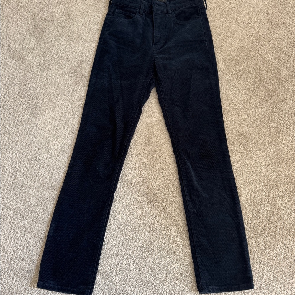 Club Monaco Blue Ankle Cropped Corduroys